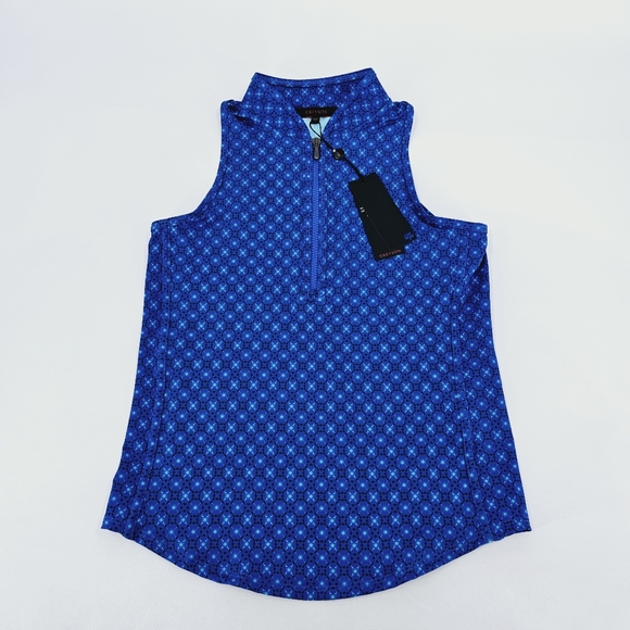 Greyson Moonheart Sleeveless Vesta Mock Neck Golf Women's Top - Picture 2 of 10